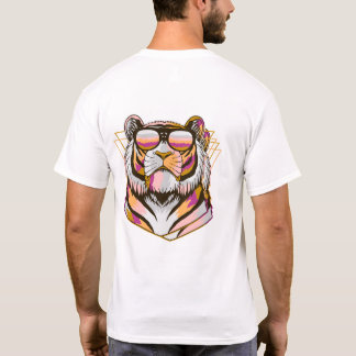 Kleurrijke Leeuwenkop – Krachtig Artistiek Dierend T-shirt