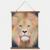 Kleurrijke leeuwenkwekerkunst hangend wandkleed (Voorkant)