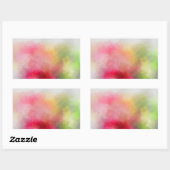 Kleurrijke lege Sjabloon aangepaste moderne Abstra Rechthoekige Sticker (Vel)