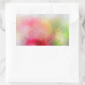 Kleurrijke lege Sjabloon aangepaste moderne Abstra Rechthoekige Sticker (Tas)