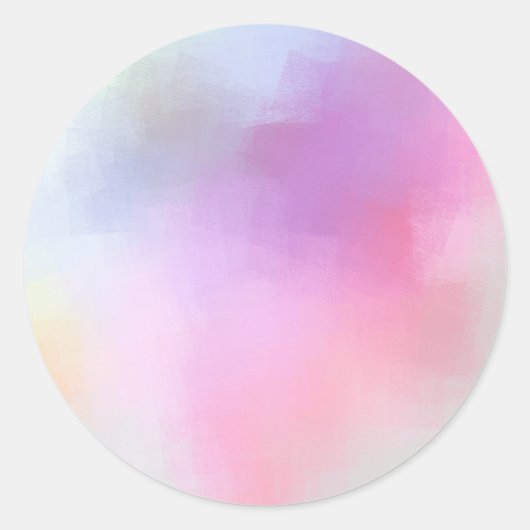 Kleurrijke lege sjabloon Moderne Abstract Elegante Ronde Sticker (Voorkant)