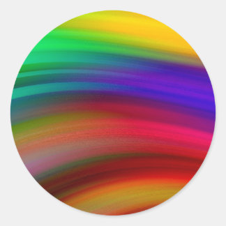 Kleurrijke lege sjabloon trendy elegante moderne k ronde sticker