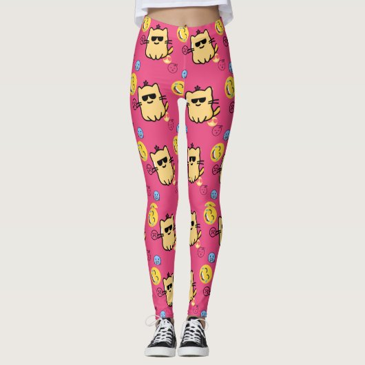 Kleurrijke leggies leggings (Voorkant)