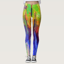 Kleurrijke Leggings met abstract ontwerp