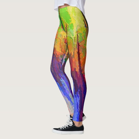 Kleurrijke Leggings met abstract ontwerp (Links)