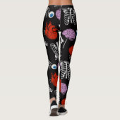 Kleurrijke Leggings met een helling (Achterkant)