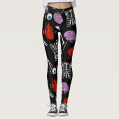 Kleurrijke Leggings met een helling (Voorkant)