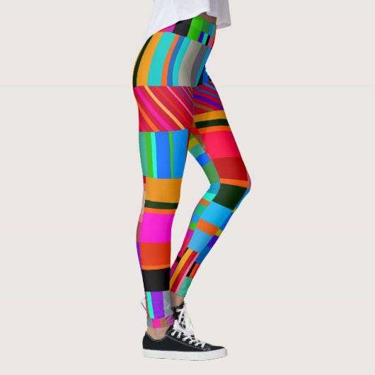Kleurrijke Leggings Met Lapjes (Rechts)