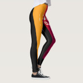 Kleurrijke Leggings Natte verf onderaan zwart (Rechts)