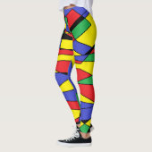 Kleurrijke Leggings Patroon Abstracte Kleuren (Links)