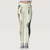 Kleurrijke leggings ter illustratie van  zalm (Voorkant)
