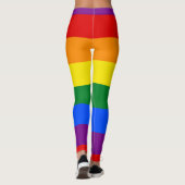 Kleurrijke leggings van de regenboogvlag (Achterkant)