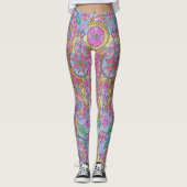 Kleurrijke Leggings voor bloemenprint (Voorkant)