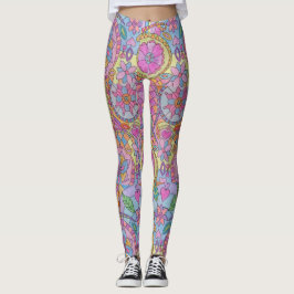 Kleurrijke Leggings voor bloemenprint