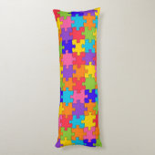 Kleurrijke Legpuzzel Lichaamskussen (Achterkant (Verticaal))
