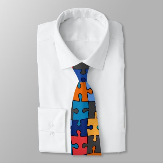 Kleurrijke Legpuzzel Stropdas (Gebonden)