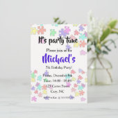 Kleurrijke legpuzzelstukken kaart (Staand voorkant)