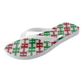 Kleurrijke legpuzzelstukken teenslippers voor vaka (Schuin)