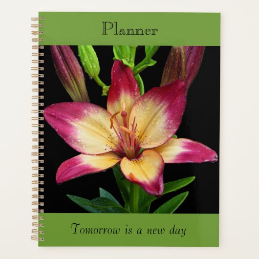 Kleurrijke Lelie Planner (Voorkant)