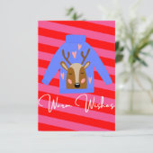 Kleurrijke lelijke trui niet-foto kerst Kaart (Staand voorkant)