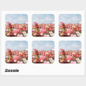 Kleurrijke lente bloem sticker (Vel)