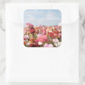 Kleurrijke lente bloem sticker (Tas)