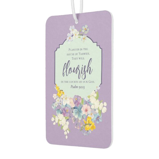 Kleurrijke lente Bloemen Bijbel Luchtverfrisser (Links)