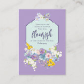 Kleurrijke lente Bloemen Bladwijzer Bijbel Advieskaart (Voorkant)