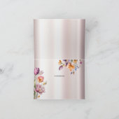 Kleurrijke lente bloemen dank je wel kaart (Binnen)