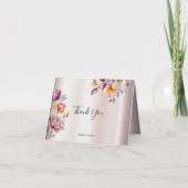 Kleurrijke lente bloemen dank je wel kaart (Voorkant)