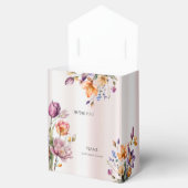 Kleurrijke lente bloemen gunst box bedankdoosjes (Geopend)