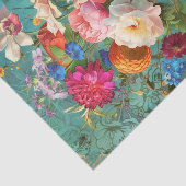 KLEURRIJKE LENTE BLOEMEN IN VAAS DECOUPAGE TISSUEPAPIER (Detail)