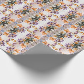 Kleurrijke lente bloemen inpakpapier (Hoek)