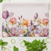 Kleurrijke Lente Bloemen Keuken Handdoeken (Gevouwen)