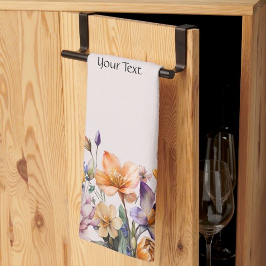 Kleurrijke Lente Bloemen Keuken Handdoeken (Derde Gevouwen)
