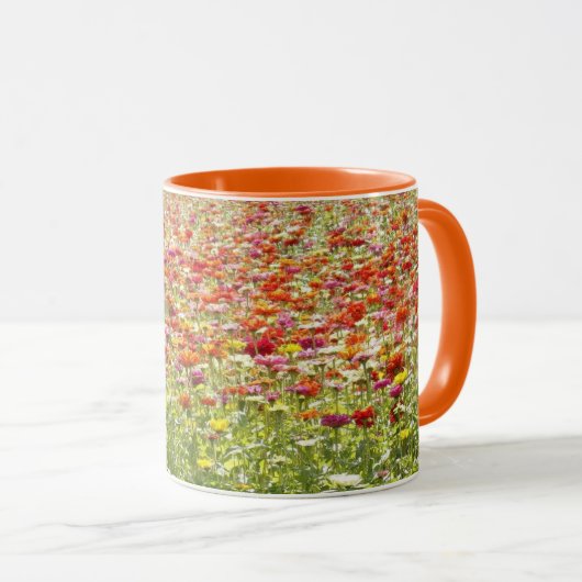 Kleurrijke Lente Bloemen Mok (Voorkant rechts)