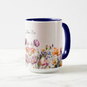 Kleurrijke lente bloemen mok (Voorkant rechts)