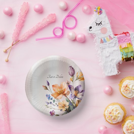 Kleurrijke Lente Bloemen Papieren Kommen (Feest)