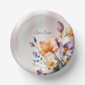 Kleurrijke Lente Bloemen Papieren Kommen (Voorkant)