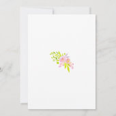 Kleurrijke Lente Bloemen Pasen Kaart (Achterkant)