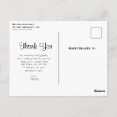 Kleurrijke lente bloemen patroon dank u briefkaart (Achterkant)