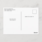 Kleurrijke lente bloemen patroon verjaardag uitnod briefkaart (Achterkant)