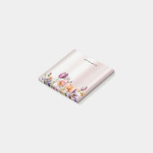 Kleurrijke Lente Bloemen Post it Notes (Schuin)