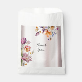 Kleurrijke lente bloemen voorkeur tas bedankzakje