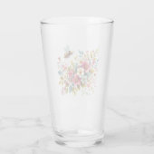 Kleurrijke, lente/bloemenbij glas (Achterkant)