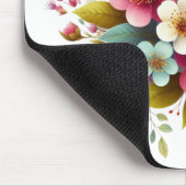 Kleurrijke, lente/bloemenbij muismat (Hoek)