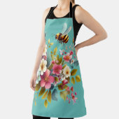 Kleurrijke, lente/bloemenbij schort (Insitu)