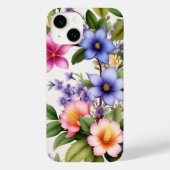 Kleurrijke lente bloemenpatroon Elegante bloemkuns Case-Mate iPhone Case (Achterkant)