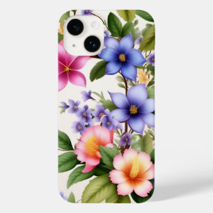 Kleurrijke lente bloemenpatroon Elegante bloemkuns Case-Mate iPhone 14 Hoesje