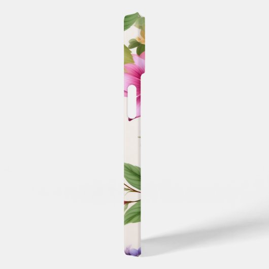 Kleurrijke lente bloemenpatroon Elegante bloemkuns Case-Mate iPhone Case (Achterkant / Rechts)